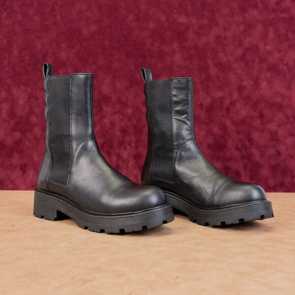 Vagabond Cosmo 2.0 Chunky Black Festival Chelsea Boots Size 10US EUR 40 - Picture 1 of 9